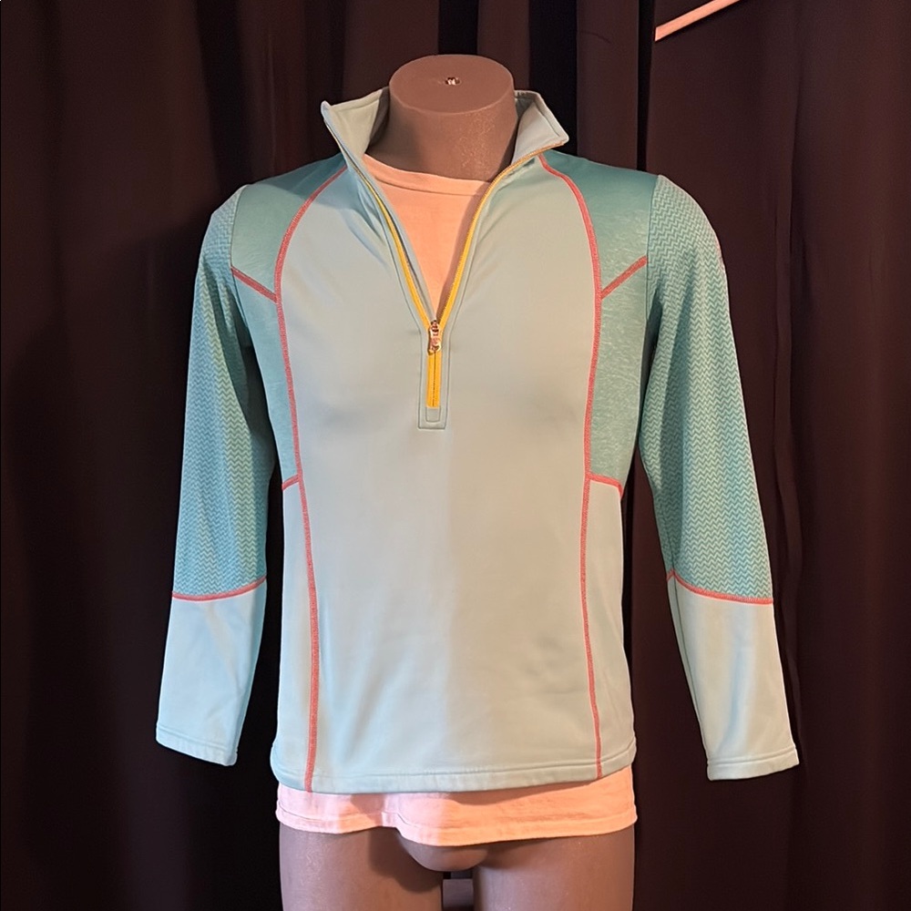 Spider women’s three-quarter zip long sleeve shirt size large